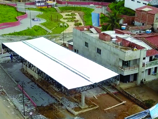 Avança obra do terminal rodoviário da Ponta da Serra