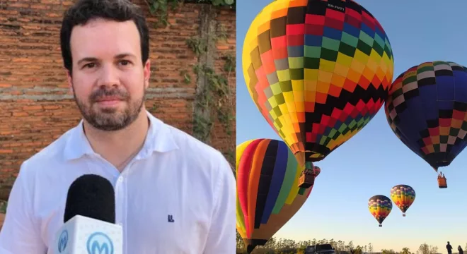 Prefeito anuncia passeios de balão durante a Festa de Santo Antônio em Barbalha