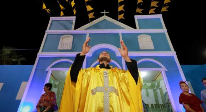 Cidade cenográfica do juaforró terá sobrado cenográfico com primeiro andar